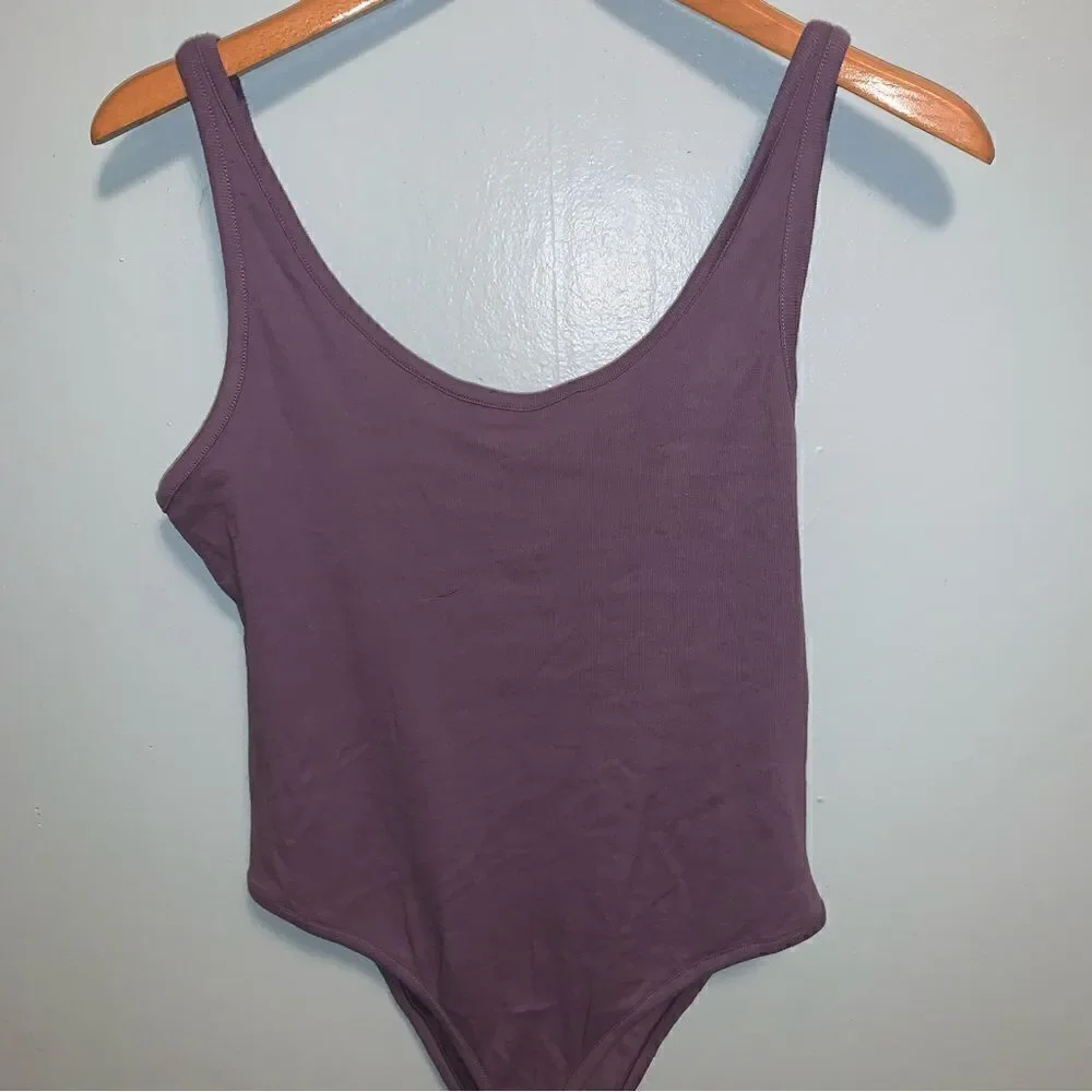 Free People Purple Bodysuit Large